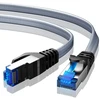 Busohe Cat 8 Lan kabelis, 2 metrai, 40 Gbps, 2000 Mhz, ethernet kabelis, tinklo kabelis, plokščias didelės spartos gigabitinis Rj45 patch kabelis, pintas interneto kabelis, suderinamas su Pc, maršrutizatoriumi, modemu