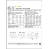Butterick Patterns 6249 E5, sijonas moterims, dydžiai 14-16-18-20-22