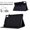 Bxithnr® dėklas, skirtas Lenovo Tab P11 (2nd Gen)/pad Plus 2023 (11.5 colio) planšetiniam kompiuteriui, apsauginis dėklas iš Pu odos su stovo funkcija ir rašiklio laikikliu, atverčiamas dėklas „medžio“, skirtas Lenovo Tab P11 Gen 2 – juodas