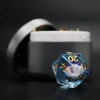 Byhoo d20 dnd kauliukas su raudona akimi metalinėje dėžutėje, kauliukas su kraujo išlieta akimi, dnd 5 priedai, stalo žaidimas, unikali dovana pradedantiesiems vaidmenų žaidėjams