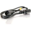 C2g 1.2m 16awg 250 voltų kompiuterio maitinimo ilgintuvas (iec320 c13–iec320 c14)