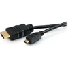 C2g 50615 didelės spartos hdmi į micro hdmi kabelis su ethernet, skirtas 4k įrenginiams, juodas (1,82 metro)
