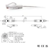 C2g 90cm baltas ethernet kabelis Cat6a itin lankstus maršrutizatoriui, modemui, internetui, wifi dėžutėms, XBOX, ps5, smart tv, sky q, ip kamerai