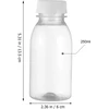 Cabilock 10 vnt. 250 ml pieno butelių su dangteliais, skaidrūs ąsočiai, plastikiniai sulčių buteliai, talpa priėmimui, kelionėms, laukui