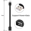 Cablecc 13cm usb 2.0 type a male į type a male female plonas fpc kabelis, skirtas fpv, diskams ir telefonams