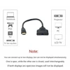 Cablecc hdmi jungtis (vyriška) į 2 hdmi jungtis (moteriška) 1 įvestis į 2 išvestis skirstytuvo kabelio adapterio keitiklis