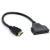 Cablecc hdmi jungtis (vyriška) į 2 hdmi jungtis (moteriška) 1 įvestis į 2 išvestis skirstytuvo kabelio adapterio keitiklis