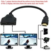 Cablecc hdmi jungtis (vyriška) į 2 hdmi jungtis (moteriška) 1 įvestis į 2 išvestis skirstytuvo kabelio adapterio keitiklis