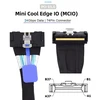 Cablecc mini cool edge io mcio kampu pci-e 5.0 pci-e slimline sas 8i 74 kontaktų jungtis į 74 kontaktų mcio jungtį, 35 cm