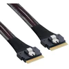 Cablecc Pci-e Slimline Sas 4.0 Sff-8654 8i 74pin Host to Sff-8654 74pin Slim Sas Target Cable 50 cm