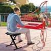 Cahaya Cy0333 reguliuojamo aukščio klavišinio instrumento suoliukas, 3 padėtys, sulankstomas pianino suoliukas, x formos pianino suoliukas, stabilus pianino suoliukas, minkšta pianino kėdė