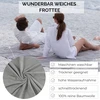 Calmybeach frotinis paplūdimio rankšluostis xxl 150 x 200 cm - didelis vonios rankšluostis 100% medvilnės rankų rankšluostis vonios rankšluostis paplūdimio rankšluostis frotinis pledas (150 x 200 cm, pilkas)