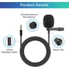 Automagnetola Camecho 3.5mm išorinis segamas mikrofonas automobilio pagrindiniam įrenginiui su bluetooth stereo radijo gps dvd su 3m tvirtinimo kabeliu mikrofonas