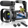 Camkory 4k vaizdo kamera su Wifi, 48mp, 16x priartinimas, mikrofonu