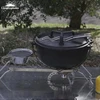 Campingmoon sulankstomos laužavietės grotelės 304 nerūdijančio plieno bbq grotelės nešiojamos stovyklavimo grotelės bbq stovas su kojomis ir nešiojimo krepšiu