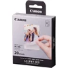 Canon Xc-20l originalus rašalo kasetės / popieriaus rinkinys, 20 lapų, kreditinės kortelės dydis 5,4 x 8,5 cm, skirtas Canon Selphy Qx20 foto spausdintuvams (lipnus, lipdukas, lipdukas, lipnus pagrindas, termosublimacija)