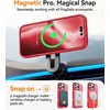 Canshn magnetinis dėklas, skirtas iphone 16 pro, su magsafe [aukščiausia magnetinė adsorbcija] [karinė apsauga] apsauginis dėklas velvet touch matt anti-scratch mobiliojo telefono dėklas iphone 16 pro dėklas, raudonas
