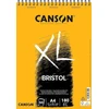 Canson Bristol Extra Baltas A4 popierius, 180gsm, 50 lapų, spiralė