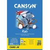 Canson spalvinimo blokas A3, 20 lapų, 200 g/m², baltas