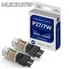 Car Light Led dviejų spalvų lemputės p27/7w 3157 ec canbus rezistorius baltas oranžinis