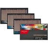 Caran D'ache Pastel 788376 spalvotų pieštukų rinkinys menininkams su 76 pieštukais, anglimi ir grafito pieštuku, didelė pigmento koncentracija, kreminis padengimas