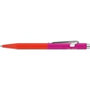Caran D'ache Paul Smith 849 rutulinis rašiklis, šiltos raudonos/melrouzos rožinės spalvos, aliumininis korpusas, Goliath juodas šerdelis, vidutinis, ilgis: 12,5 cm, Nm0849.337