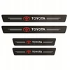 Carboninės apsauginės automobilio slenksčių plėvelės 4 vnt. su Toyota logotipu