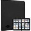 Card binder prekybos kortelėms 9 kišenės, užsegamas mtg kortelių segtuvas su 432 šoninio įkrovimo kišenėmis, kortelių albumas tinkamas tcg beisbolo futbolo sporto kortelėms, lengvas kortelių įdėjimas kolekcijos segtuvas juodas