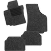 Carfashion Basicrips Dl4 automobilio kilimėliai su vienu kraštu, antracito spalvos, priekiniai ir galiniai, be kilimėlių laikiklio, skirti Hyundai i40 Notchback Estate, pagamintiems 08/2011-06/2015