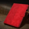 Casafuny dėklas, skirtas ipad air 11 colių (m3/m2 2025/2024), ipad air 6/5/4 gen 10.9 colių (2022/2020), pu odos planšetinio kompiuterio apsauginis dėklas, daugia kampų stovas su automatiniu užmigdymu/pažadinimu, raudonas