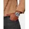 Casio Mtp-1375pd-2a1vef sidabro apyrankė, mėlynas ciferblatas