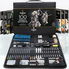 Castle Art Supplies 100 dalių piešimo eskizų rinkinys | Grafitas, anglis, pastelė, metaliniai vandenyje tirpūs pieštukai su lazdelėmis, smulkūs teptukai | Profesionaliems menininkams, patyrusiems menininkams | Patvarus kelioninis dėklas