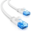 Cat 6 Plokščias Tinklo Kabelis U/utp Baltas 7.5m