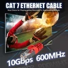 Cat 7 Ethernet tinklo kabelis 50 m, Sftp, 10 Gbps, juodas