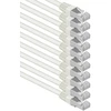 Cat6 ethernet lan patch cord tinklo kabelis cat 6 - 5m baltas - 10 vienetų sftp pimf lszh varinis