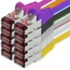 Cat6 Sftp tinklo kabelis 2m mėlynas, 5 vnt.
