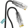 Šakotuvas Cat6a tinklo kabelis 0.25m (5 vnt.), 10gbps, 550mhz, 28awg varinis