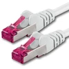 Šakotuvas Cat6a tinklo kabelis 5m baltas S-ftp 10gb/s