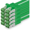 Cat7 Ethernet tinklo kabelis 10 Gb/s, S-ftp Pimf, žalias