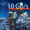 Cat.7 tinklo kabelis 0.5m juodas S-ftp Lszh Pimf 10gbps Rj45