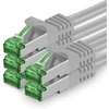 Cat7 tinklo kabelis - cat 7 ethernet kabelis, tinklo / interneto / dsl / modemo / maršrutizatoriaus / hub patch kabelis, lan kabelis, raw kabelis, 10 gb/s (s-ftp pimf), patch kabelių rinkinys su rj 45 jungtimi, cat.6a