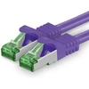 Cat7 tinklo kabelis - cat 7 ethernet kabelis, tinklo / interneto / dsl / modem / router / hub patch kabelis, lan kabelis, raw kabelis, 10 gb/s (s-ftp pimf), patch kabelių rinkinys su rj 45 jungtimi, cat.6a