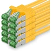 Cat7 tinklo kabelis - cat 7 ethernet kabelis, tinklo / interneto / dsl / modemo / maršrutizatoriaus / hub patch kabelis, lan kabelis, raw kabelis, 10 gb/s (s-ftp pimf), patch kabelio rinkinys su rj 45 jungtimi, cat.6a