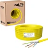 Cat.7a Lan instaliacijos kabelis, 50m, geltonas, 10gbps