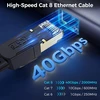 Cat8 Ethernet tinklo kabelis, 7m, 40gbps, 2000mhz, S/ftp, Rj45