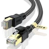 Cat8 Ethernet tinklo kabelis, 7m, 40gbps, 2000mhz, S/ftp, Rj45