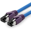 Cat.8 tinklo kabelis 5m, 40 Gbit/s, 2000 Mhz, mėlynas