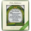 Celtic Reflections Royal Tara Clover Home Blessing vitražinis saulės gaudyklis, airiškas rankų darbo namų dekoras, įkurtuvių dovana, 16 cm