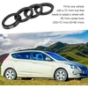 Centravimo žiedai 73.1-56.1 mm plastikiniai juodi 4 vnt.