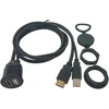 Cerrxian 1 m usb ir hdmi prailginimo prietaisų skydelio įleidžiamas kabelis automobiliui, valčiai ir motociklui